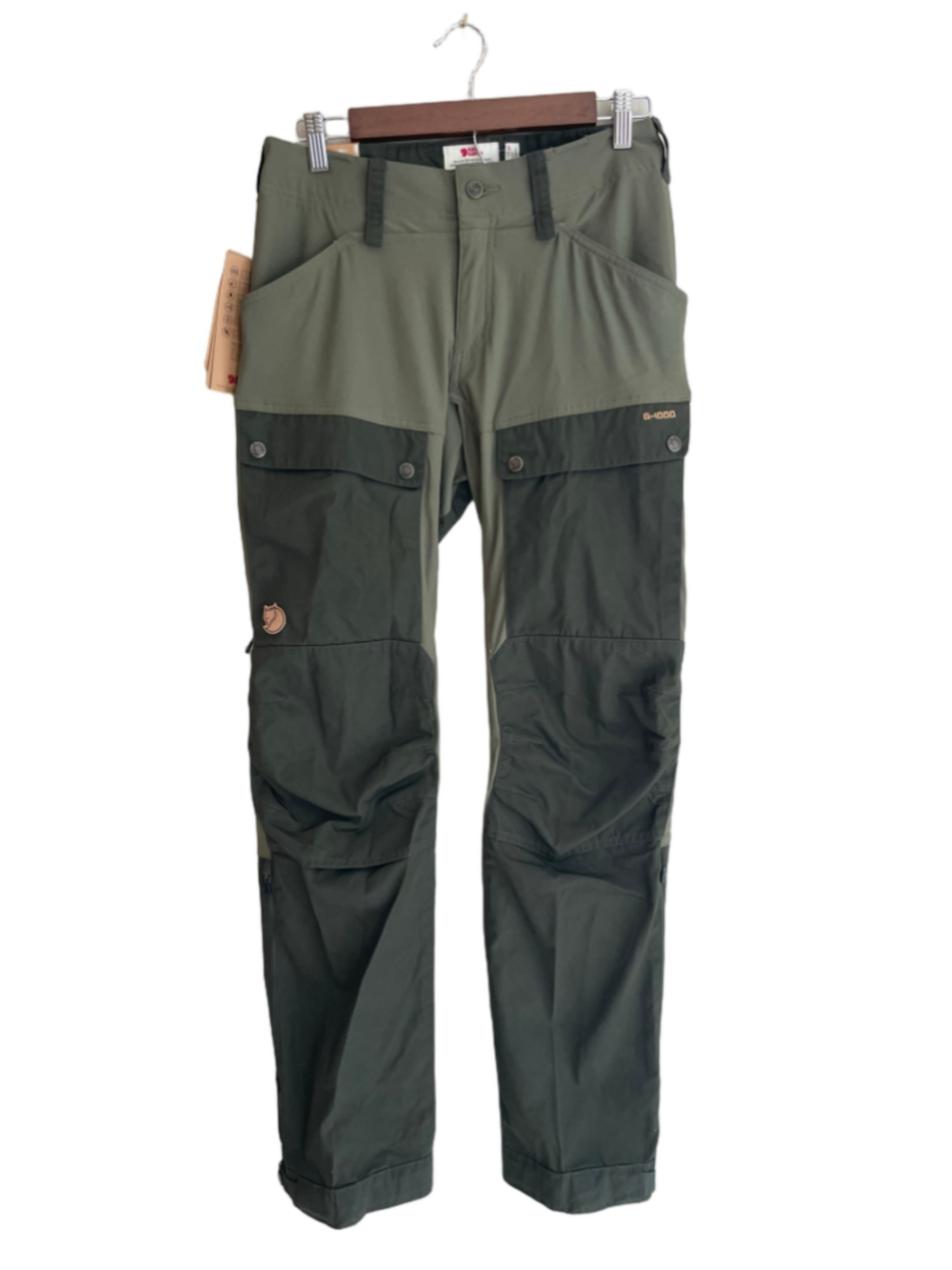 Fjallraven Keb Trousers Curved Womens 38 US 29 Green G-1000 Hiking NWT